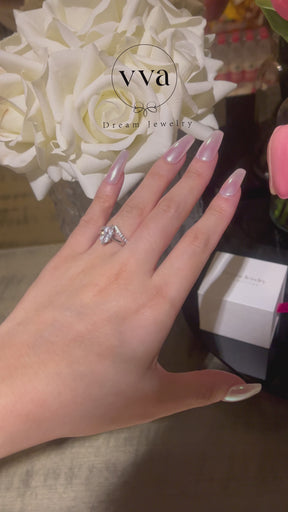 Marquise Moissanite Engagement Ring