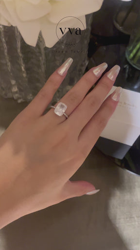Moissanite Engagement Ring 8ct
