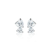 Sister Heart Shape Moissanite Earring